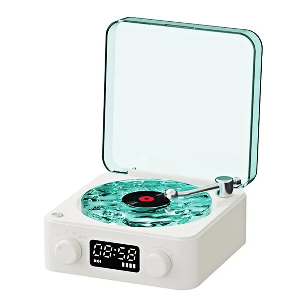 Mini Retro Bluetooth Speaker – Portable Sleep Aid with RGB Lights, TF Card Support & Subwoofer, Perfect Gift - SORAVA