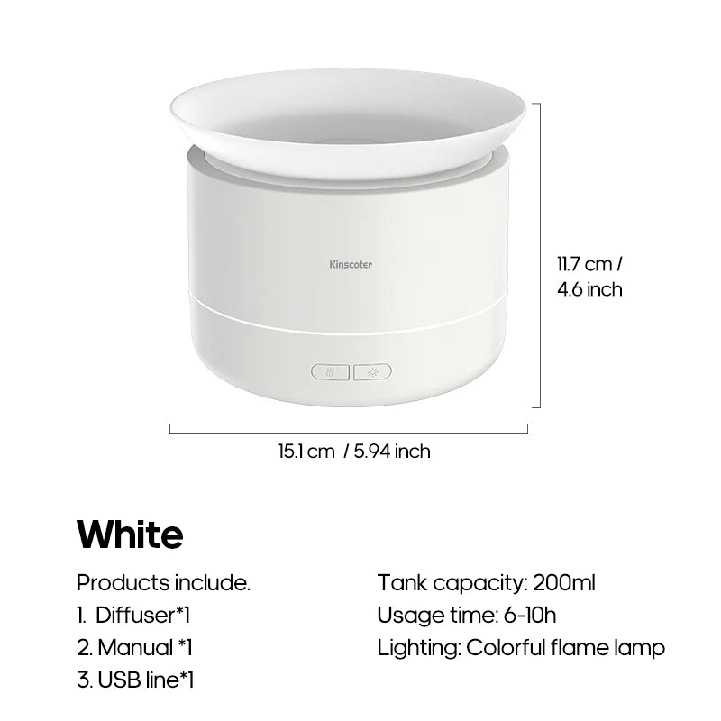Ultra Quiet Aromatherapy Diffuser – Mist Spray Humidifier with Colorful LED Lights, Essential Oil Air Freshener for Home, Room & Office - SORAVA