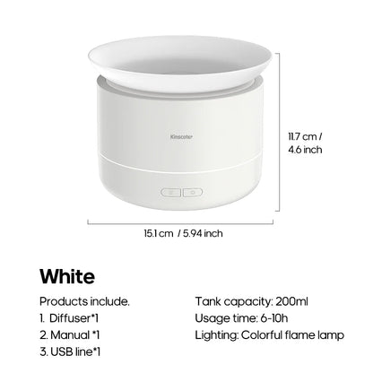Ultra Quiet Aromatherapy Diffuser – Mist Spray Humidifier with Colorful LED Lights, Essential Oil Air Freshener for Home, Room & Office - SORAVA