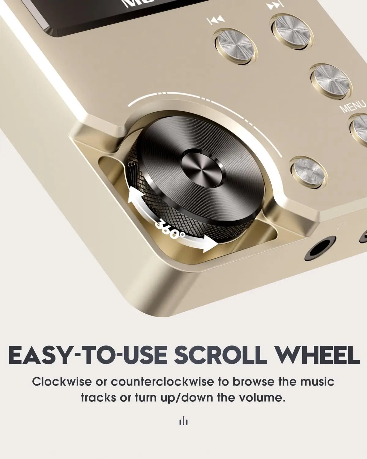 HiFi Lossless MP3 Player – High Quality Music Player with 64GB Card, Supports Up to 256GB Storage for Superior Audio - SORAVA