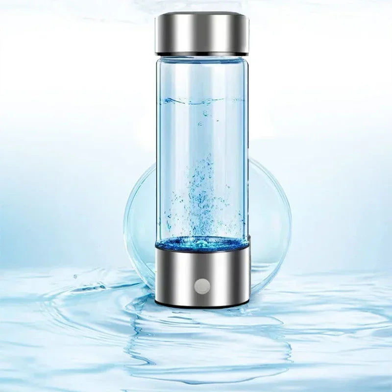 Rich Hydrogen Oxygen Water Cup – H2 Inhalation Device & Dual-Chamber PEM Ionizer Bottle for Healthy Hydration - SORAVA