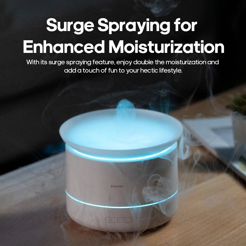 Ultra Quiet Aromatherapy Diffuser – Mist Spray Humidifier with Colorful LED Lights, Essential Oil Air Freshener for Home, Room & Office - SORAVA