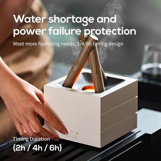280ml Flame Aroma Diffuser – USB Air Humidifier with Remote Control, Colorful Atmosphere Light & Essential Oil Function - SORAVA