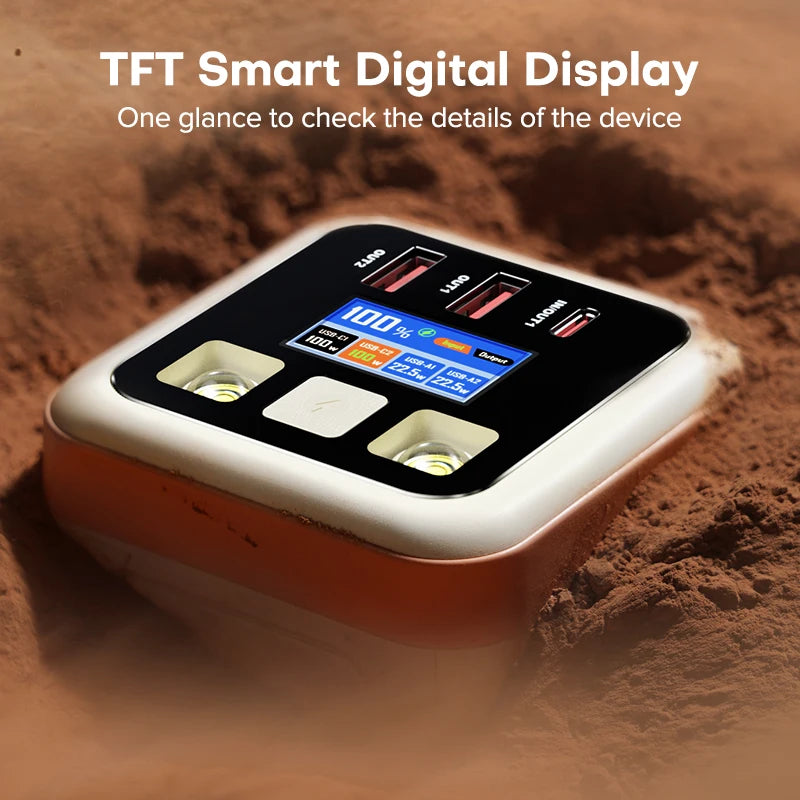 50000mAh Portable Power Bank – 100W PD Fast Charging, Large Capacity Battery for Phones & Laptops