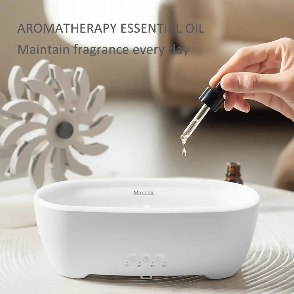 300ml Windmill Humidifier – Creative Raindrop Essential Oil Diffuser with Ultrasonic Heavy Mist, Remote Control & Automatic Aromatherapy - SORAVA