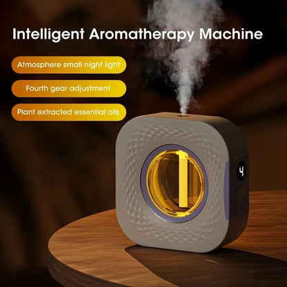 Desktop Aromatherapy Diffuser – USB Smart Air Purifier with LED Display & Ambient Lighting - SORAVA
