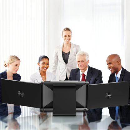 11.6” Portable Extender Monitor – FHD 1080p IPS Display, Triple/Dual Screen Foldable Setup for 13–17.3” Laptops