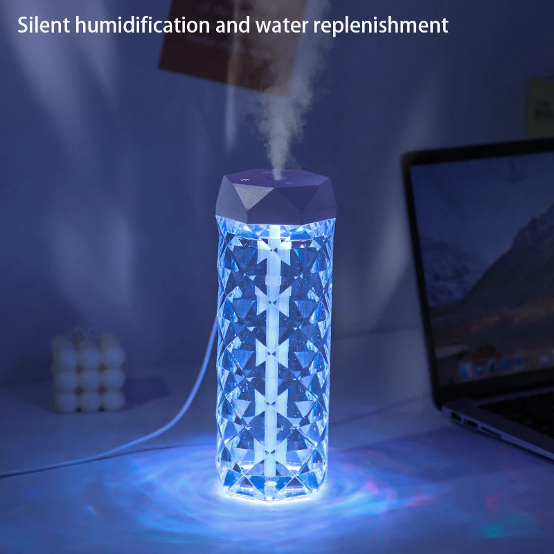 400ML Air Humidifier & USB Aroma Diffuser – Essential Oil Mist Maker with RGB Light for Car, Home & Bedroom - SORAVA