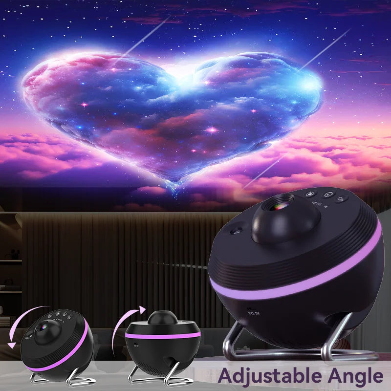 12-in-1 Galaxy Star Projector with Meteor Effect – Ultra-Clear Planetarium Night Light Lamp for Kids - SORAVA