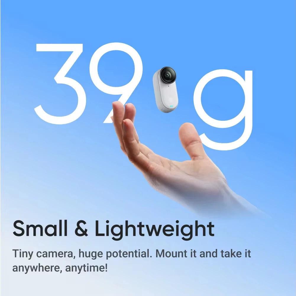Insta360 GO 3S 4K Tiny Camera – Portable Hands-Free POV Camera with Stabilization, Mount Anywhere for Action & Travel - SORAVA