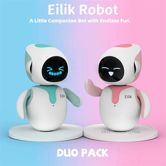 Duo Pack Smart AI Robot Pets – Interactive Desktop Companions for Kids & Adults - SORAVA