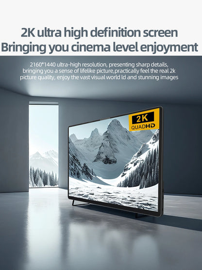 14-Inch 2K Portable Monitor – 2160×1440, 60Hz External Display for Laptops, Consoles & Phones