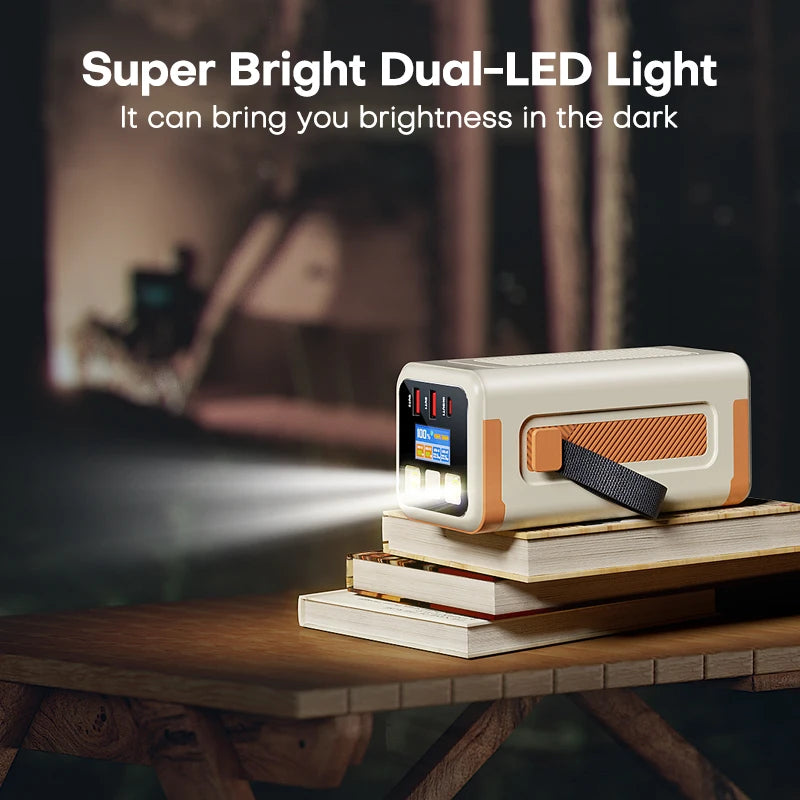 50000mAh Portable Power Bank – 100W PD Fast Charging, Large Capacity Battery for Phones & Laptops