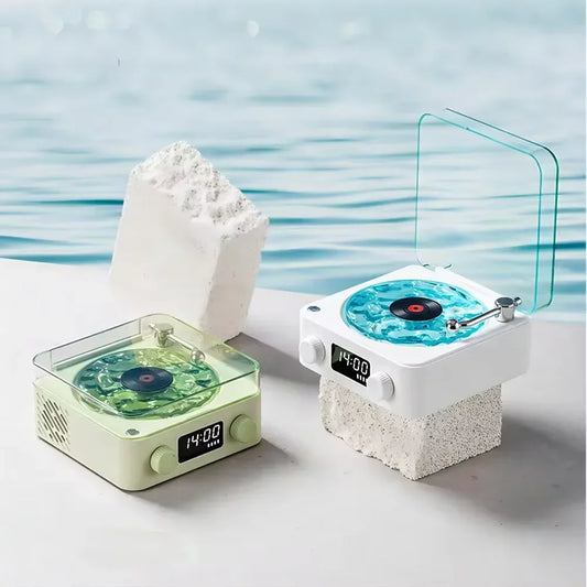 Mini Retro Bluetooth Speaker – Portable Sleep Aid with RGB Lights, TF Card Support & Subwoofer, Perfect Gift - SORAVA