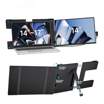 14.1-Inch Portable Monitor – 1200P FHD IPS Laptop Screen Extender with Type-C & HDMI for MacBook, Windows, Switch & Laptops - SORAVA