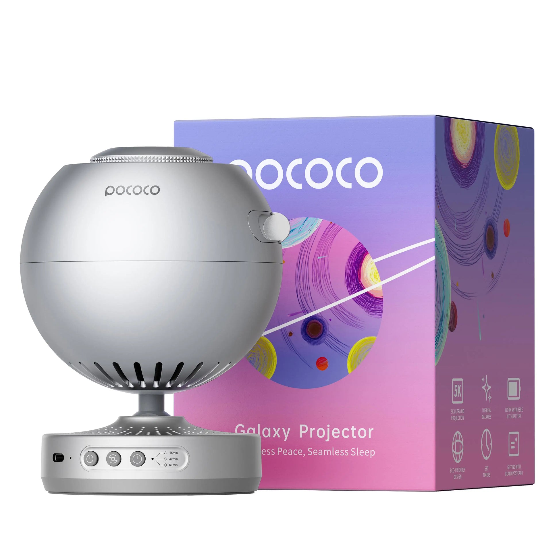 Galaxy Star Projector Night Light – High-Definition Galaxy Lamp with Soft Lighting for Kids’ Bedroom & Home Décor - SORAVA