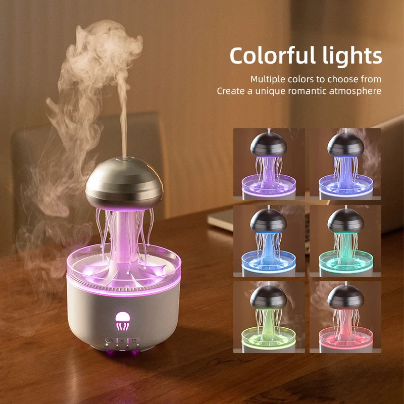 Smart 3D Virtual Seaweed Aromatherapy Diffuser – Portable Electric Humidifier & Jellyfish Oil Lamp for Home Decor - SORAVA