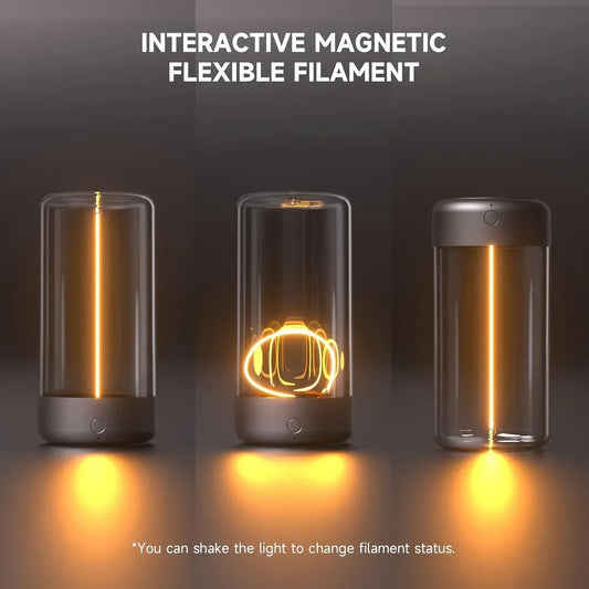 Portable Quantum Ambient Magnetic Light – Type-C Rechargeable, Eye Protection Lamp for Bedroom, Study & Camping - SORAVA