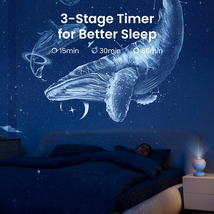 Galaxy Star Projector Night Light – High-Definition Galaxy Lamp with Soft Lighting for Kids’ Bedroom & Home Décor - SORAVA