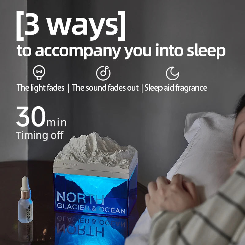 Multi-Function Night Light with Aroma Diffuser & Wireless Speaker – Music Audio Speaker for Relaxing Sleep & Cozy Atmosphere - SORAVA