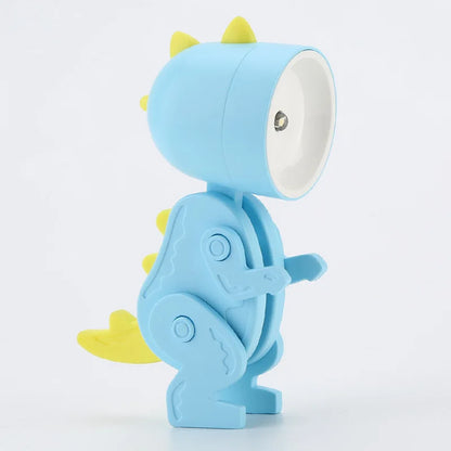 Mini Cartoon LED Table Lamp – Cute Folding Night Light with Adjustable Angle, Eye Protection, Battery Powered - SORAVA