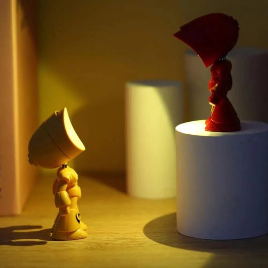 Mini Cartoon LED Table Lamp – Cute Folding Night Light with Adjustable Angle, Eye Protection, Battery Powered - SORAVA