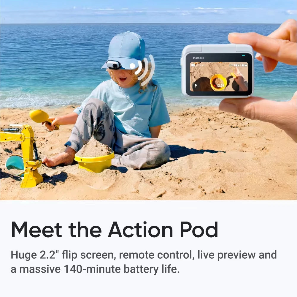 Insta360 GO 3S 4K Tiny Camera – Portable Hands-Free POV Camera with Stabilization, Mount Anywhere for Action & Travel - SORAVA