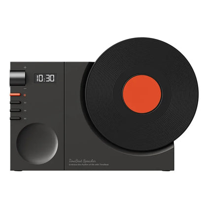 Mini Retro Bluetooth 5.3 Speaker – Wireless HiFi Music Box with AUX, TF Card, Clock Display & Retro Sound - SORAVA